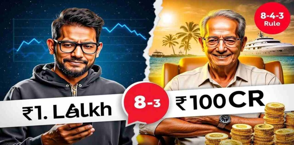 1 लाख से 100 करोड़? हां! Power of Compounding से Possible है – जानिए 8-4-3 Rule